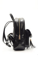 Women's Crocodile Patterned Backpack | Derimod Women's Crocodile Patterned Backpack | Derimod