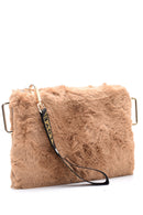Women's Love Plush Portfolio Bag | Derimod Women's Love Plush Portfolio Bag | Derimod