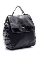Women's Patent Leather Detailed Backpack | Derimod Women's Patent Leather Detailed Backpack | Derimod
