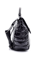 Women's Patent Leather Detailed Backpack | Derimod Women's Patent Leather Detailed Backpack | Derimod