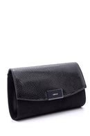 Women's Snakeskin Detailed Clutch Bag | Derimod Women's Snakeskin Detailed Clutch Bag | Derimod