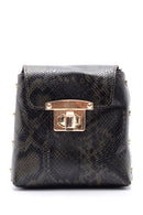 Women's Snakeskin Patterned Crossbody Bag | Derimod Women's Snakeskin Patterned Crossbody Bag | Derimod