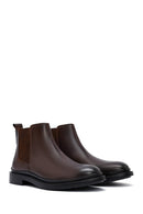 Male Brown Leather Chelsea Boots | Derimod Male Brown Leather Chelsea Boots | Derimod