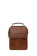 Male Brown Long Strap Leather Handbag | Derimod Male Brown Long Strap Leather Handbag | Derimod