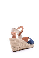 Women's Suede Wedge Heeled Espadrille Shoes | Derimod Women's Suede Wedge Heeled Espadrille Shoes | Derimod