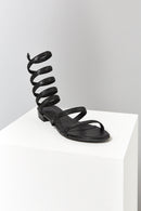 Siyah Gladyatör Kadın Sandalet | Derimod Siyah Gladyatör Kadın Sandalet | Derimod