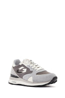 Alberto Guardiani Men's Wen Thick Sole Gray Lace-Up Leather Sneaker | Derimod Alberto Guardiani Men's Wen Thick Sole Gray Lace-Up Leather Sneaker | Derimod