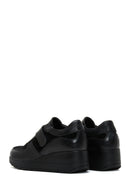 Women's Black Leather Wedge Heeled Shoes | Derimod Women's Black Leather Wedge Heeled Shoes | Derimod