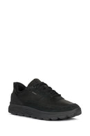 Geox Men's Black Spherica Lace-up Leather Sneaker | Derimod Geox Men's Black Spherica Lace-up Leather Sneaker | Derimod