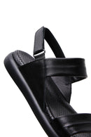 Women's Black Leather Comfort Sandals | Derimod Women's Black Leather Comfort Sandals | Derimod