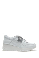 Kadın Deri Yüksek Taban Sneaker | Derimod Kadın Deri Yüksek Taban Sneaker | Derimod