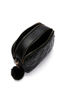 Women's Black Long Strap Quilted Crossbody Bag | Derimod Women's Black Long Strap Quilted Crossbody Bag | Derimod