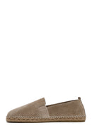 Men's Beige Suede Leather Espadrille | Derimod Men's Beige Suede Leather Espadrille | Derimod