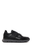 Erkek Siyah Deri Casual Casual Sneaker | Derimod Erkek Siyah Deri Casual Casual Sneaker | Derimod