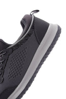 Derimod Zero Men's Gray Lace-Up Thick Soled Fabric Sneaker | Derimod Derimod Zero Men's Gray Lace-Up Thick Soled Fabric Sneaker | Derimod