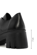 Women's Black Lace-Up Thick Heel Leather Masculine Classic Shoes | Derimod Women's Black Lace-Up Thick Heel Leather Masculine Classic Shoes | Derimod