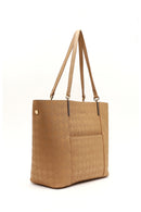 Women's Tan Printed Shoulder Bag | Derimod Women's Tan Printed Shoulder Bag | Derimod