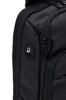 D-Pack Men's Black Technological Fabric Crossbody Bag | Derimod D-Pack Men's Black Technological Fabric Crossbody Bag | Derimod