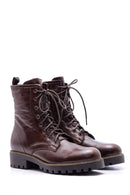 Women's Lace-Up Leather Boots | Derimod Women's Lace-Up Leather Boots | Derimod