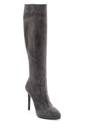 Women's Suede Leather Heeled Boots | Derimod Women's Suede Leather Heeled Boots | Derimod