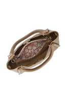 Woman Mink Long-Strap Charmed Shoulder Bag | Derimod Woman Mink Long-Strap Charmed Shoulder Bag | Derimod
