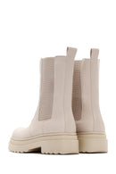Women's Beige Thick Soled Chelsea Boots | Derimod Women's Beige Thick Soled Chelsea Boots | Derimod