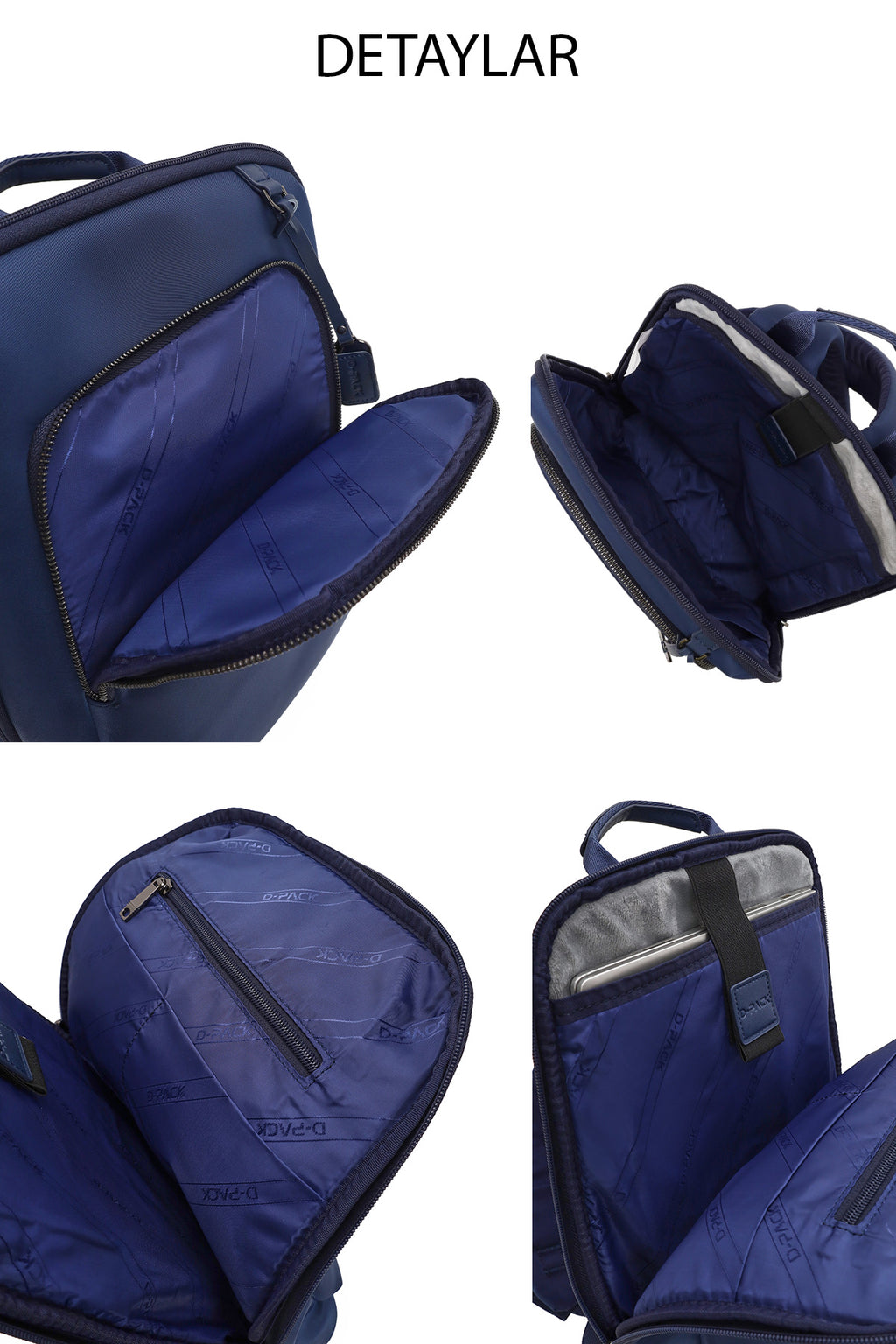 D-Pack Unisex Mavi Sırt Çantası