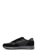 Male Black Lace-up Suede Leather Sneaker | Derimod Male Black Lace-up Suede Leather Sneaker | Derimod
