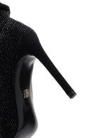 Women's Black Thin Heeled Stone Boots | Derimod Women's Black Thin Heeled Stone Boots | Derimod
