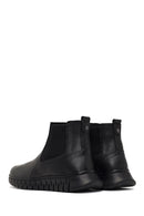 Men's Black Thick-Soled Leather Chelsea Boot | Derimod Men's Black Thick-Soled Leather Chelsea Boot | Derimod