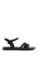 Women's Black Ankle Strap Comfort Sandals | Derimod Women's Black Ankle Strap Comfort Sandals | Derimod