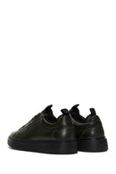 Men's Green Leather Sneaker | Derimod Men's Green Leather Sneaker | Derimod