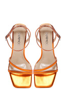 Women's Orange Ankle Strap Heel Sandals | Derimod Women's Orange Ankle Strap Heel Sandals | Derimod