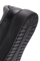 Men's Black Lace-up Leather Sneaker | Derimod Men's Black Lace-up Leather Sneaker | Derimod