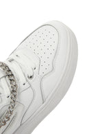 Alberto Guardiani Kadın Beyaz Deri Kalın Tabanlı Bilekli Sneaker | Derimod Alberto Guardiani Kadın Beyaz Deri Kalın Tabanlı Bilekli Sneaker | Derimod