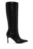 Women's Black Thin Heeled Boots | Derimod Women's Black Thin Heeled Boots | Derimod