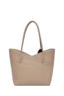Women's Beige Accessory Detailed Shoulder Bag | Derimod Women's Beige Accessory Detailed Shoulder Bag | Derimod
