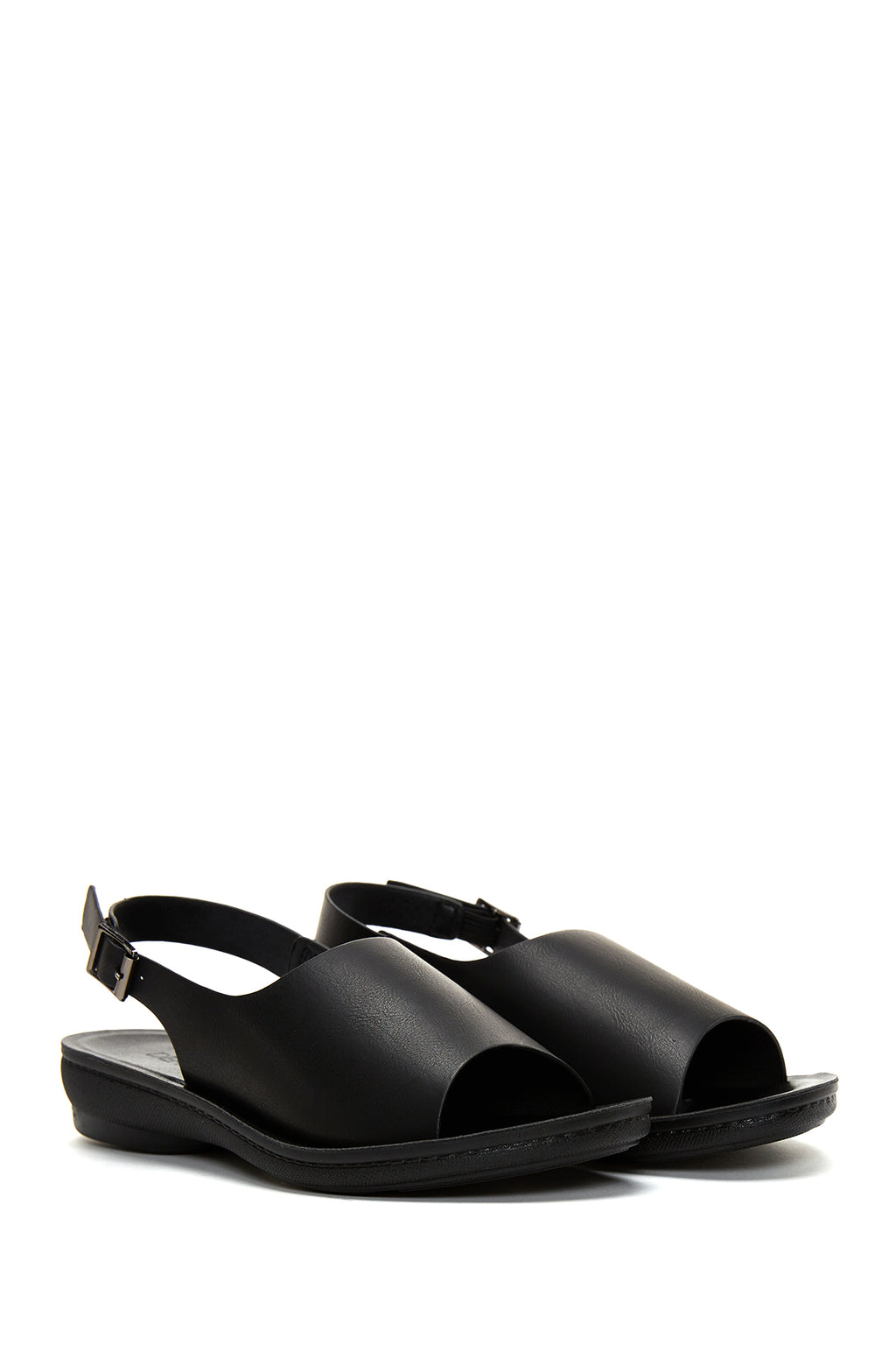 Kadın Siyah Comfort Sandalet