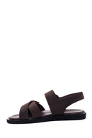 Men's Nubuck Leather Sandals | Derimod Men's Nubuck Leather Sandals | Derimod