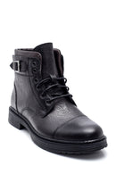 Men's Black Leather Classic Boots | Derimod Men's Black Leather Classic Boots | Derimod