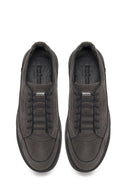 Male Gray Lace-up Thick-soled Nubuck Leather Casual Sneaker | Derimod Male Gray Lace-up Thick-soled Nubuck Leather Casual Sneaker | Derimod