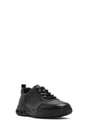 Men's Black Lace-up Leather Sneaker | Derimod Men's Black Lace-up Leather Sneaker | Derimod