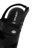 Women's Black Comfort Sandals | Derimod Women's Black Comfort Sandals | Derimod
