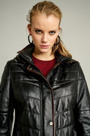Sharon Women's Leather Jacket | Derimod Sharon Women's Leather Jacket | Derimod