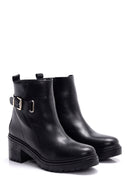 Women's Buckle Leather Boots | Derimod Women's Buckle Leather Boots | Derimod