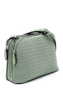 Women's Knitted Detailed Crossbody Bag | Derimod Women's Knitted Detailed Crossbody Bag | Derimod