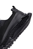 Erkek Siyah Bağcıklı Kalın Tabanlı Kumaş Sneaker | Derimod Erkek Siyah Bağcıklı Kalın Tabanlı Kumaş Sneaker | Derimod
