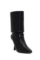 Women's Black Thin Heeled Boots | Derimod Women's Black Thin Heeled Boots | Derimod