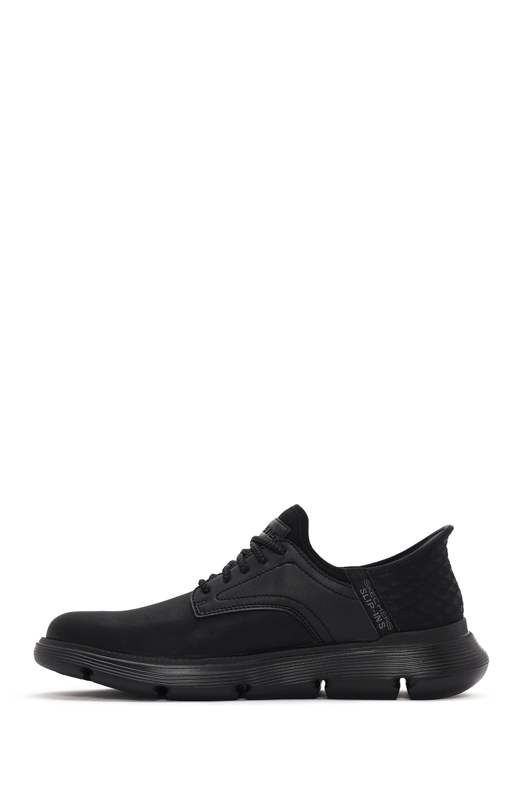 Skechers Erkek Siyah Gervin Deri Sneaker