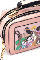Women's Pink Synthetic Leather Shoulder Bag | Derimod Women's Pink Synthetic Leather Shoulder Bag | Derimod
